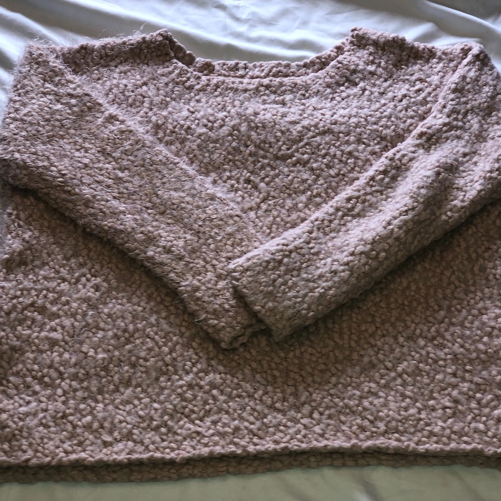 Womens Me to We pink knitted sweater, Medium